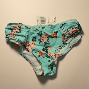 B10 Hot Topic Tea Rose Bikini Swim Bottom XS S Floral Print